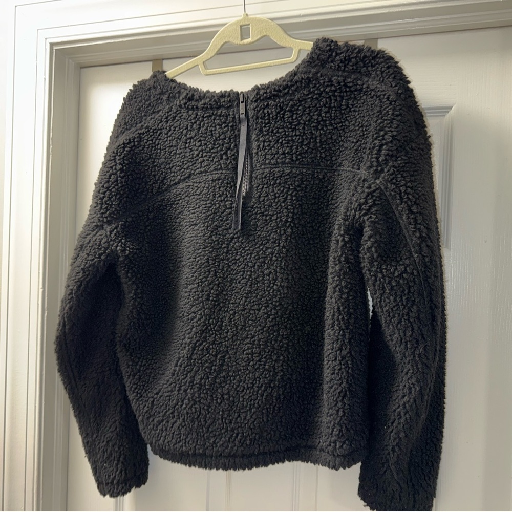 Lululemon Athletica Wool Whenever Sherpa Crew Pullover Sweater (Black) - 8